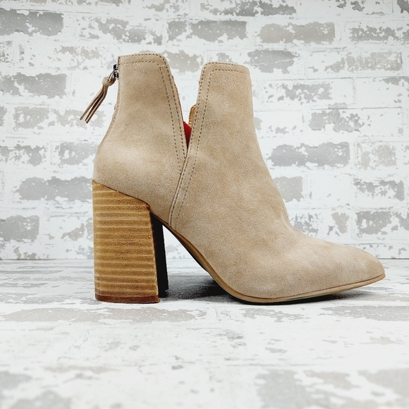 New Steve Madden Thrived Suede Leather Pointed Toe Ankle Boots E768 - Picture 5 of 14